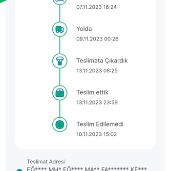 Sendeo Teslim Edilmeyen Sipariş