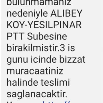 PTT Kargo Ürünleri Adrese Yollamıyor