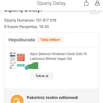 Hepsiburada Dağıtıma Çıkmayan Ürün İadesi
