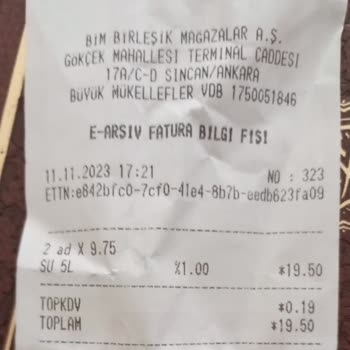 BİM Assu'yun İçinden Çıkan Yabancı Plastik Madde