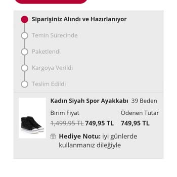 U. S. Polo Assn Kargom Hala Hazırlık Sürecinde Kaç Gün Oldu.