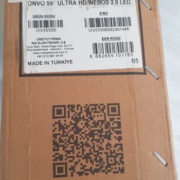 İnce Hesap Onvo Ov55500 TV Kırık, Hasarlı Çıktı. İade Talep Ediyorum