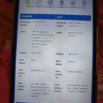 Sürat Kargo Yazır Şubesi Kargomu Başka Yere Gönderiyor