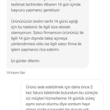Hepsiburada Ürün İade Sorunu