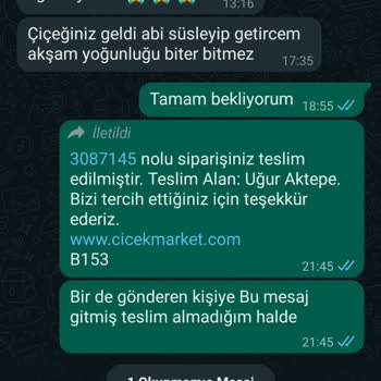 Çiçek Market, İnternet Alışverişim Tam Bir Pişmanlıkla Sonuçlandı