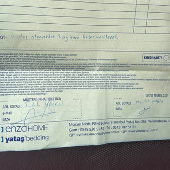 Yataş Yatak İade, Enza Home Hukuksuzluk