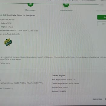 ÇiçekSepeti Ödemesini Yaptığım Ürün Yerine Ucuz Olan Gönderildi