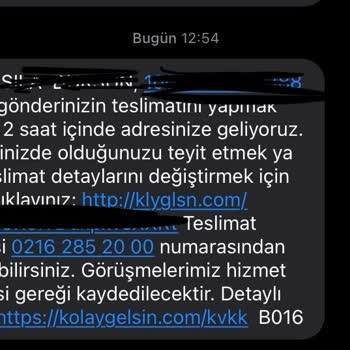 Kolay Gelsin 2. Kez Kargomu Teslim Etmedi