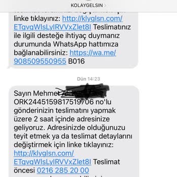 Kolay Gelsin Kargomu 2 Gündür Teslim Etmiyor