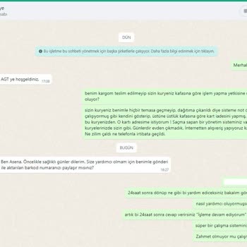 AGT Kurye Kafasına Göre İade Giriyor!
