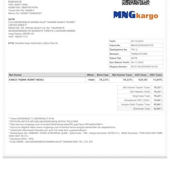 MNG Kargo Teslim Hatası Ve Ücretlendirme