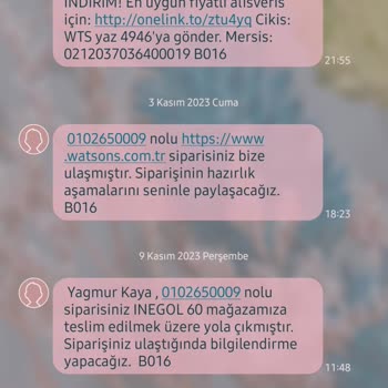 İnegöl Avm Watsons Siparişimi Teslim Etmedi Çalışanlar Kaba