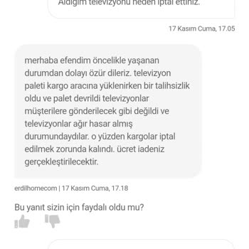 Hepsiburada Erdilhomecom 55PUS8808 Olmayan Ürün Satışı