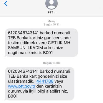 PTT Kurye Evrak Teslimatı