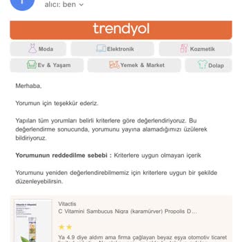 Trendyol Yorum Engeli Hayal Kırıklığı