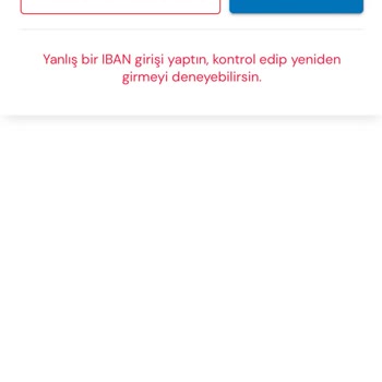 Milli Piyango IBAN Hatası Veriyor