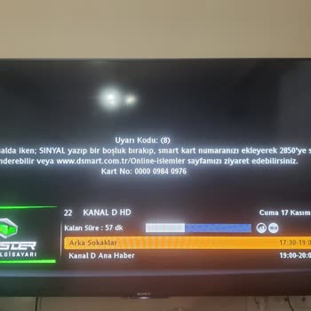 D-Smart Pişmanlıktır (Uyarı Kodu 8)