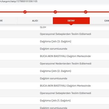Kargomsende Kargomu Operasyonal Sebeplerle Teslim Etmiyor