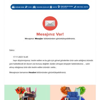 ÇiçekSepeti Çiçekler Karıştırılmış Ancak Satıcı Hatasını Düzeltmiyor