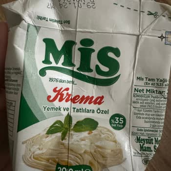 Şok Marketler Mis Marka Krema Ekşilik Var.