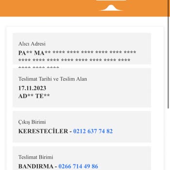 MNG Kargo Gelen Kargomu Kim Olduğunu Bilmediğim Birisine Teslim Etmiş