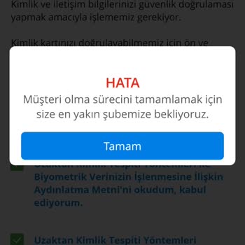 Denizbank Numara Güncelleme Yapamıyorum