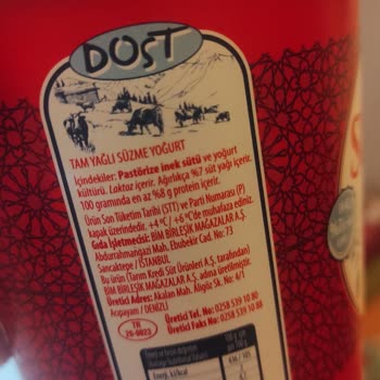 BİM Dost Marka Yoğurt Bozuk Çıktı