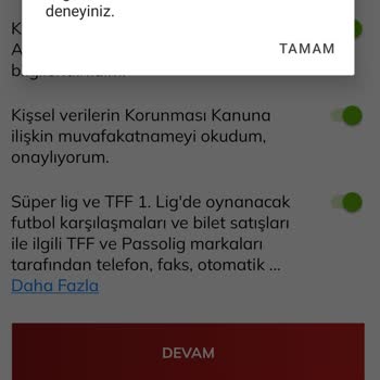 Passolig Kart Başvuru Hatası