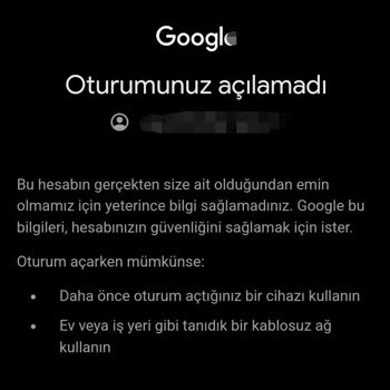 Google Hesabımı Google Kendi Kendine Kapatmış?