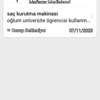 N11 Saç Kurutma Makinesi Hayal Kırıklığı