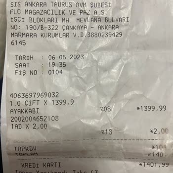 In Street Mağazasında Garanti Yok