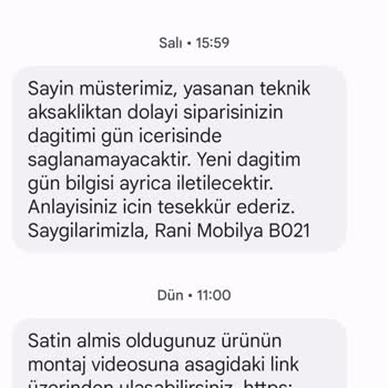 Trendyol Rani Mobilya Siparişimi Teslim Etmiyor