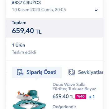 Lost Tray and Broken Walker at Baby Mall