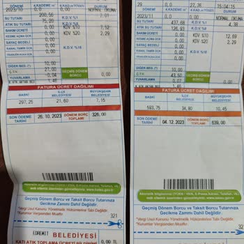 Balıkesir Su ve Kanalizasyon İdaresi (Baski) Baskı Yüksek Su Faturası