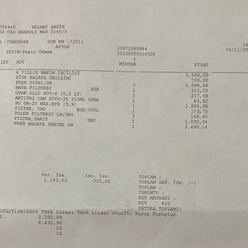 Fiat Efsane Gebze Fiat Bayi Haksız İşçilik Ücreti