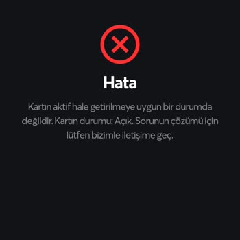 Papara Kartımda Iban Numarasını Aktifleştiremiyorum