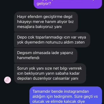 By Merve Kaya İade Alırız Denilip Alınmaması