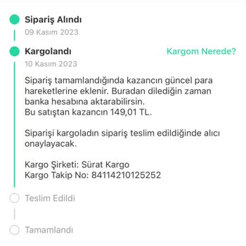 Sürat Kargo Dağıtıma Çıkmadan İade Girilmesi