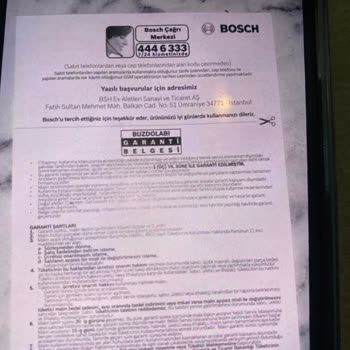 Bosch Üç Parça Kusurlu Olan Sıfır Ürün Değişimi Yapmadı Koca Şirket
