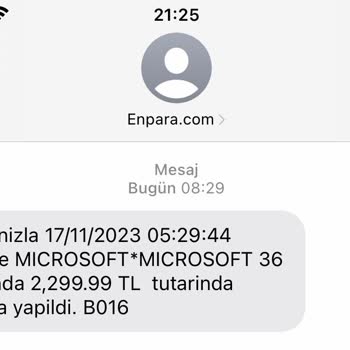 Microsoft Enpara Mağduriyeti Hesabımdan Habersiz Para Çekimi