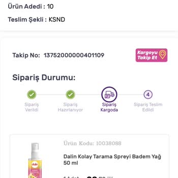 Gratis Ürünün Bana Teslim Edilmemesi