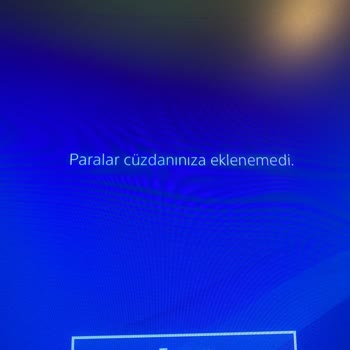 PlayStation Türkiye PSN Hesabına Para Yükleyememe Problemi