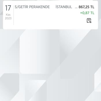 Getir Gelmeyen Sipariş İçin İade