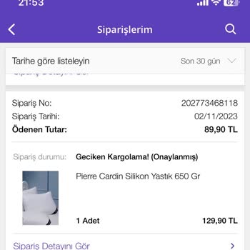 N11 Pierre Cardin Home Satıcısı Son Derece Umursamaz