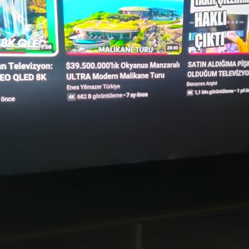 Samsung 65QN800C Siyah Sahnelerde Beyaz Işık