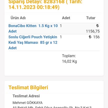 Temizmama Eksik Ürün Göndermesi