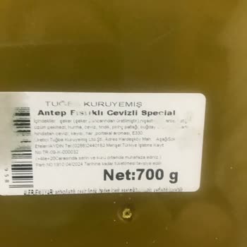 Tuğba Kuruyemiş Antep Fıstıklı &Cevizli Special