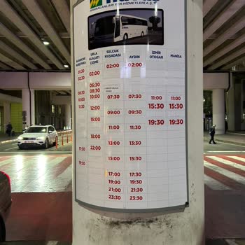 İzmir Havaş Servis Saatleri