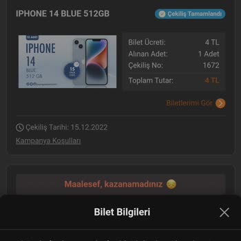 Trendyol Şanslı Çekiliş Çıkmaması