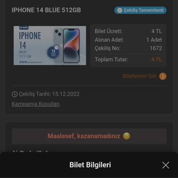 Trendyol Şanslı Çekiliş Çıkmaması